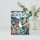 Aangepaste Van Gogh Yellowstone Lagere Herfsten Kl Briefkaart (Staand voorkant)