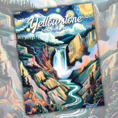 Aangepaste Van Gogh Yellowstone Lagere Herfsten Kl Briefkaart