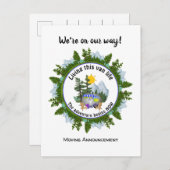 Aangepaste Van Life CARAVAN Camping Aankondigingskaart (Voorkant / Achterkant)