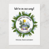 Aangepaste Van Life CARAVAN Camping Aankondigingskaart (Voorkant)