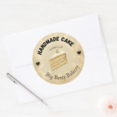 Aangepaste Vanilla Cake labels | Gepersonaliseerde (Envelop)