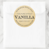 Aangepaste vanille-extract met Bourbon VE005_01rdb Ronde Sticker (Tas)