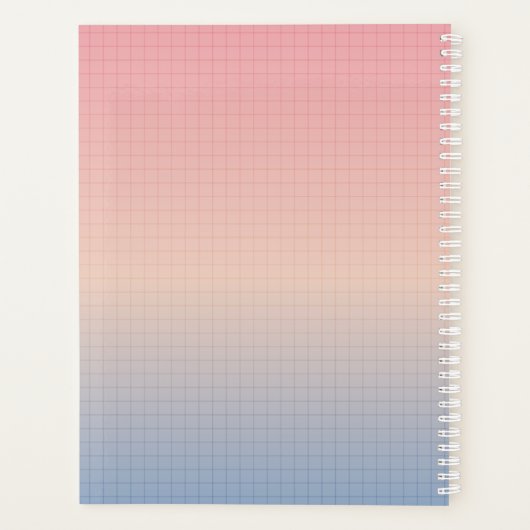 Aangepaste Vaporwave Planner (Achterkant)