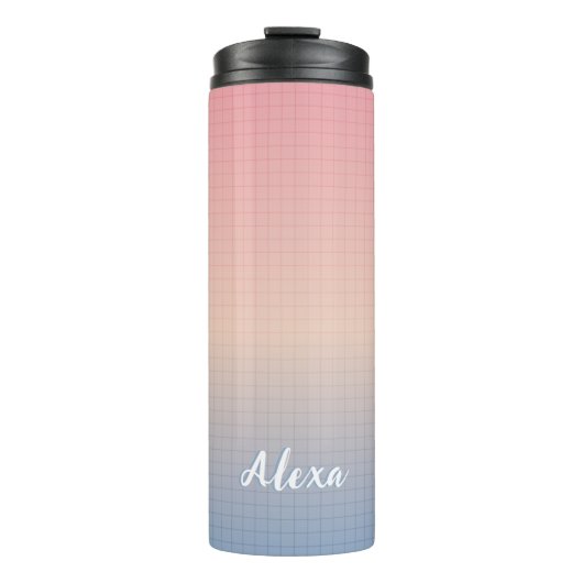 Aangepaste Vaporwave Thermosbeker (Voorkant)