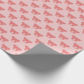 Aangepaste Varkenskop Silhouetten voor Vleeszaken Cadeaupapier (Hoek)