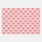 Aangepaste Varkenskop Silhouetten voor Vleeszaken Inpakpapier Vel (Voorkant 2)