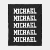 Aangepaste Varsity Name Fleece Deken (Voorkant)