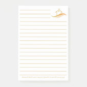 Aangepaste Vastgoedbedrijf Gold House Realtor Post-it® Notes (Voorkant)