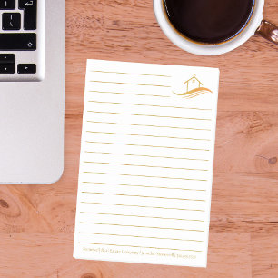 Aangepaste Vastgoedbedrijf Gold House Realtor Post-it® Notes