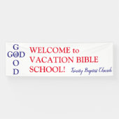 Aangepaste VBS Welkomstbanner Spandoek (Horizontaal)