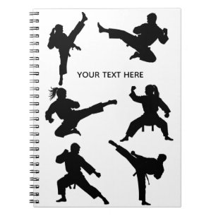 Aangepaste vechtsport karate Taekwondo Gevechten Notitieboek