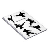Aangepaste vechtsport karate Taekwondo Vechten Notitieboek (Rechterzijde)