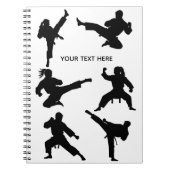 Aangepaste vechtsporten karate Taekwondo Gevecht   Notitieboek (Voorkant)
