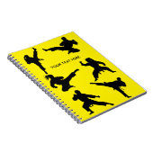 Aangepaste vechtsporten karate Taekwondo Vechten   Notitieboek (Rechterzijde)