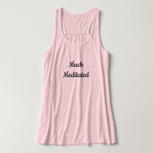 Aangepaste veel gemediteerde Flowy Yoga Tanktop (Design voorkant)