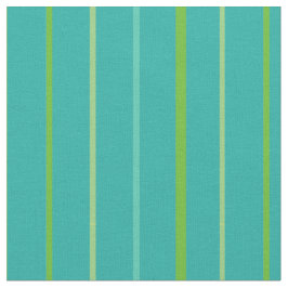 Aangepaste veerstrepen op Blauwgroen patroonstof Stof