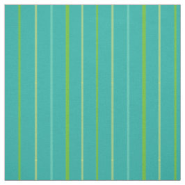 Aangepaste veerstrepen op Blauwgroen patroonstof Stof