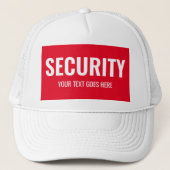 Aangepaste veiligheidstekst Sjabloon Vrouwen Manne Trucker Pet (Voorkant)