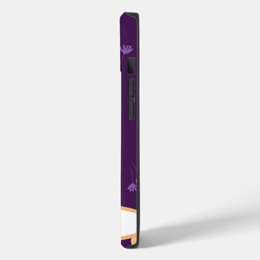 Aangepaste veldbloemen Paarse telefooncel Case-Mate iPhone Case (Achterkant / Links)