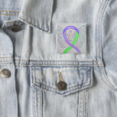 Aangepaste vellen voor Lyme en Lupus Awareness Ang Vierkante Button 5,1 Cm (In situ)