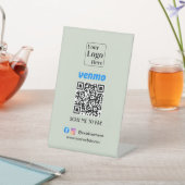Aangepaste Venmo QR-code Betaling Stand voetstuk Reclamebord Met Voetstuk (Insitu)