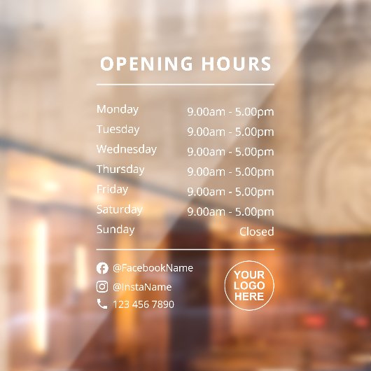 Aangepaste vensterfolie met logo en sociale media raamsticker (Vel 2)