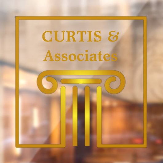 Aangepaste vensterkoppeling voor advocatenkantoor raamsticker (Vel 2)