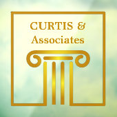 Aangepaste vensterkoppeling voor advocatenkantoor raamsticker (Vel 3)