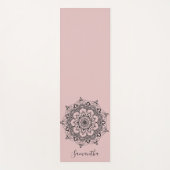 Aangepaste ventilator Mandala Dusty Pink Yogamat (Voorkant)