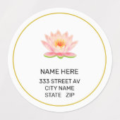 Aangepaste ventilator op witte Adresetiketten Labels (Design 2)