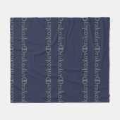 Aangepaste ventilatorbank tekenen fleece deken (Voorkant (Horizontaal))