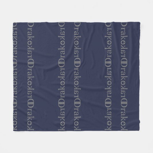 Aangepaste ventilatorbank tekenen fleece deken (Voorkant (Horizontaal))