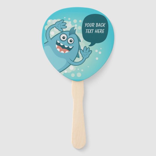 Aangepaste ventilatoren voor Kinder monsters Handwaaier (Achterkant)