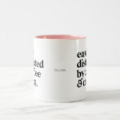 Aangepaste ventilatorlade met moderne koffiedop tweekleurige koffiemok (Center)