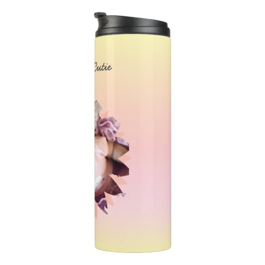 Aangepaste ventilatorvorm foto-pasta ombre-grenzen thermosbeker (Geroteerd rechts)