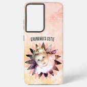 Aangepaste ventilatorvorm Fotoroze pasta-Waterverf Samsung Galaxy Hoesje (Achterkant)