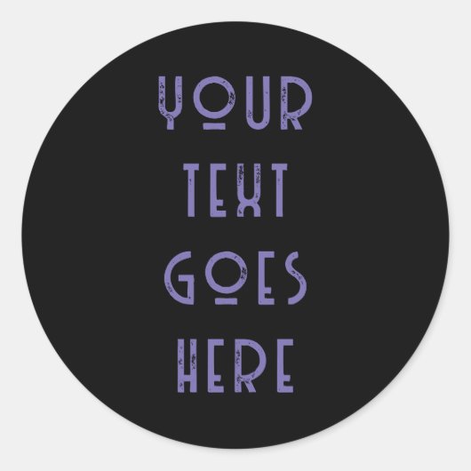 Aangepaste veranderlijke jouw tekst hier persoonli ronde sticker (Voorkant)