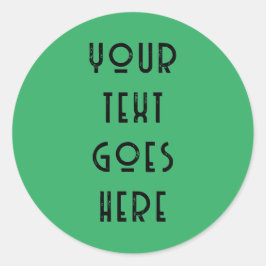 Aangepaste veranderlijke jouw tekst hier persoonli ronde sticker