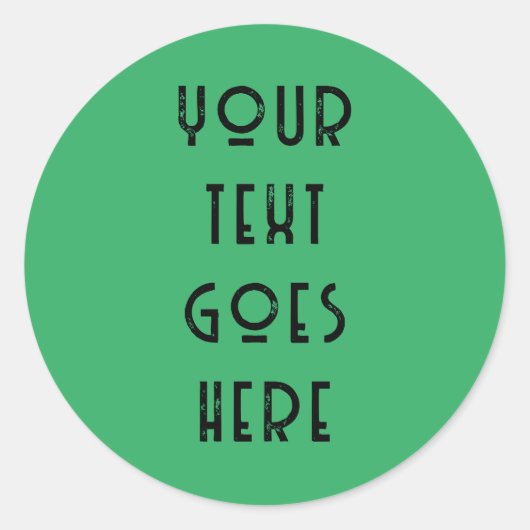 Aangepaste veranderlijke jouw tekst hier persoonli ronde sticker (Voorkant)