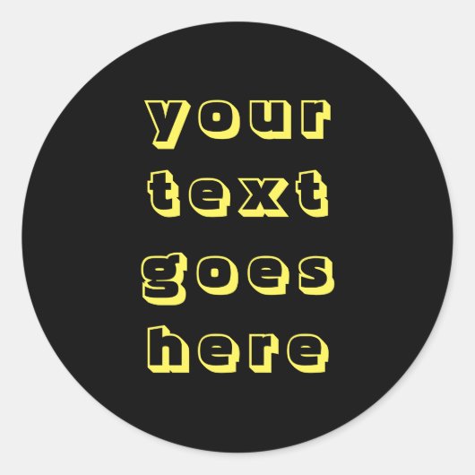 Aangepaste veranderlijke jouw tekst hier persoonli ronde sticker (Voorkant)