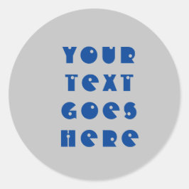Aangepaste veranderlijke jouw tekst hier persoonli ronde sticker
