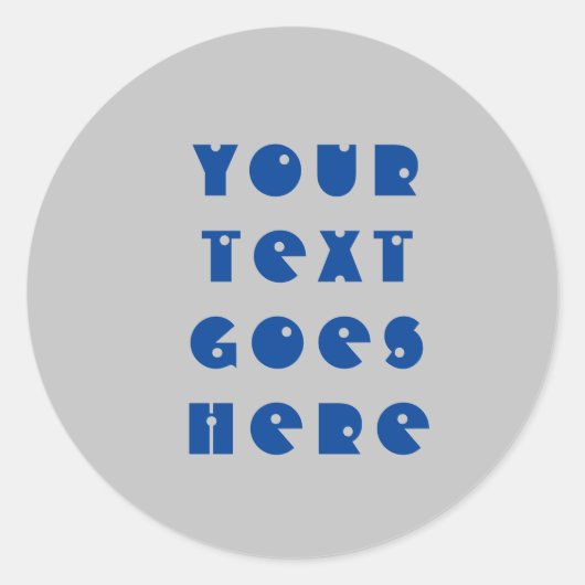 Aangepaste veranderlijke jouw tekst hier persoonli ronde sticker (Voorkant)