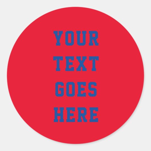 Aangepaste veranderlijke jouw tekst hier persoonli ronde sticker (Voorkant)