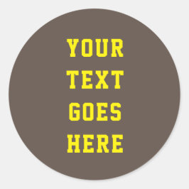 Aangepaste veranderlijke jouw tekst hier persoonli ronde sticker