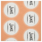 Aangepaste verbinding met moderne Coral Retro Stof (Swatch)