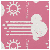 Aangepaste verbinding met moderne roze retro stof (Close Up)