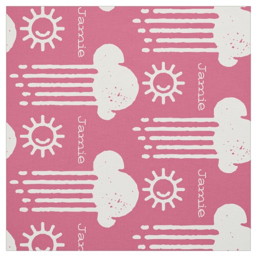 Aangepaste verbinding met moderne roze retro stof (Swatch)