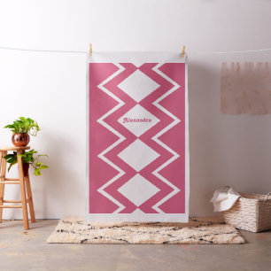 Aangepaste verbinding met moderne roze retro stof