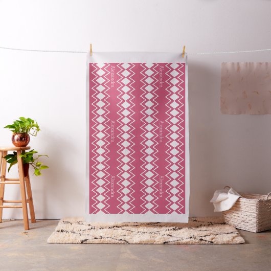 Aangepaste verbinding met moderne roze retro stof (Voorbeeld)