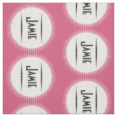 Aangepaste verbinding met moderne roze retro stof (Swatch)